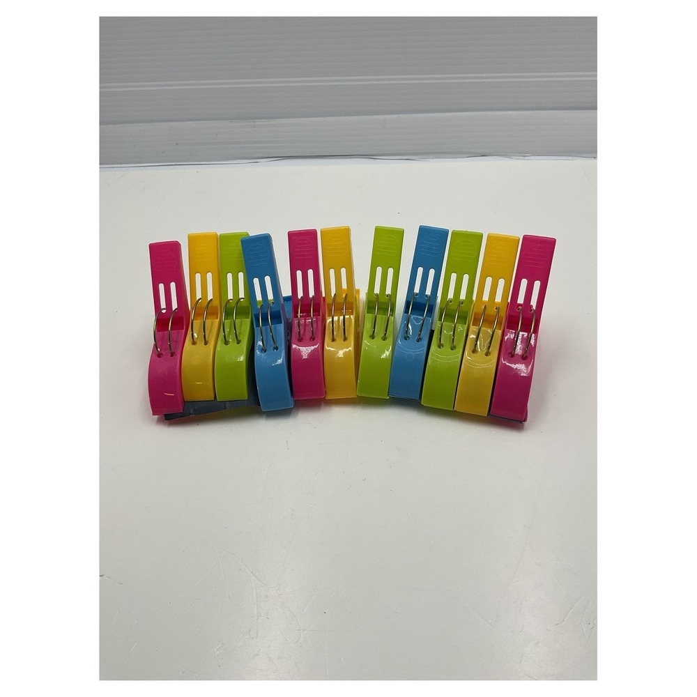 Multicolor Heavy Duty Pool‎ Towel Clips Set of 11